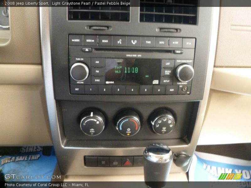 Light Graystone Pearl / Pastel Pebble Beige 2008 Jeep Liberty Sport