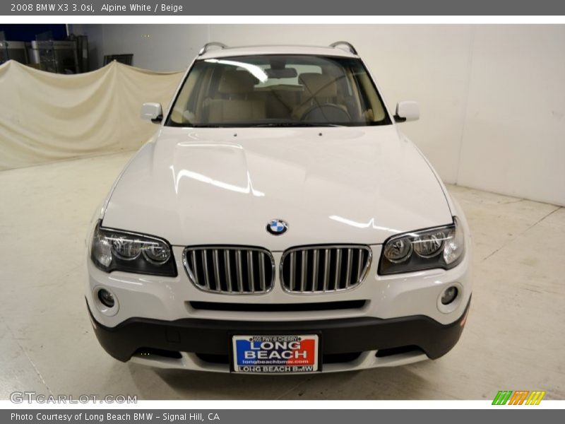 Alpine White / Beige 2008 BMW X3 3.0si