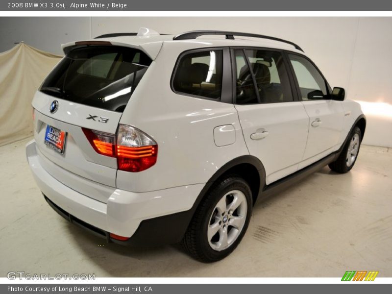 Alpine White / Beige 2008 BMW X3 3.0si