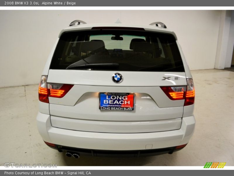 Alpine White / Beige 2008 BMW X3 3.0si