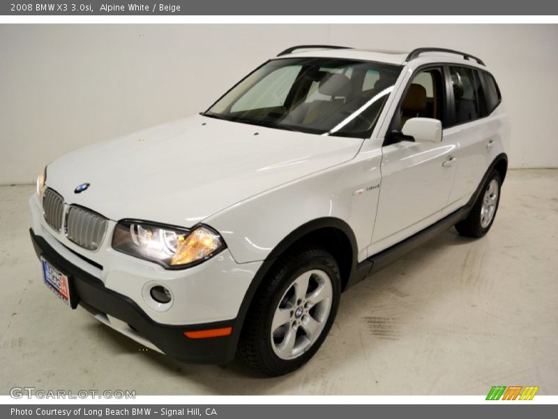 Alpine White / Beige 2008 BMW X3 3.0si