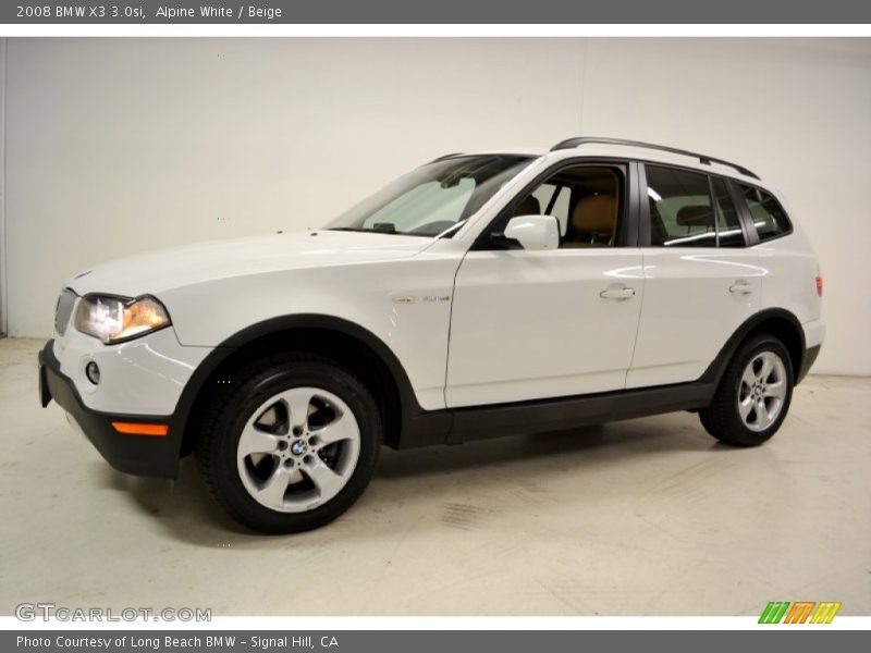 Alpine White / Beige 2008 BMW X3 3.0si