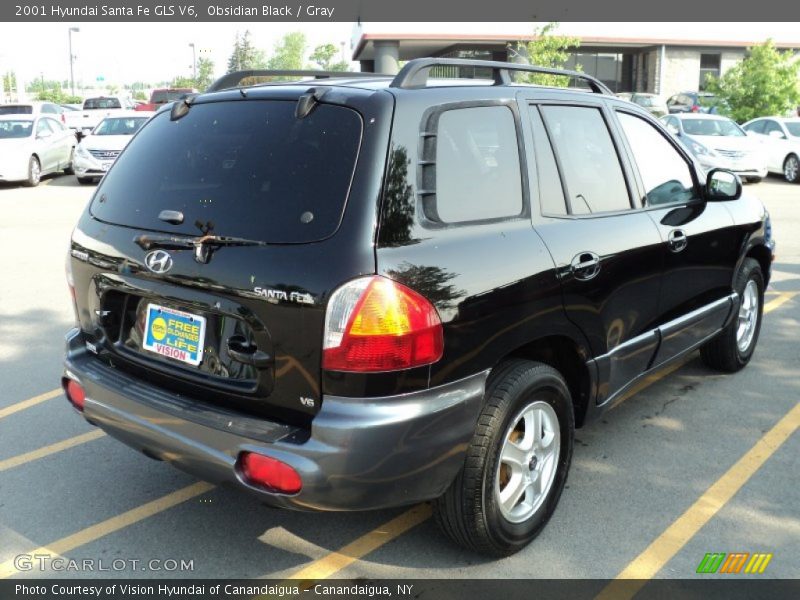 Obsidian Black / Gray 2001 Hyundai Santa Fe GLS V6