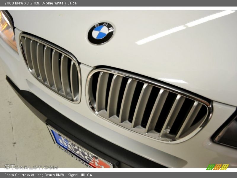 Alpine White / Beige 2008 BMW X3 3.0si