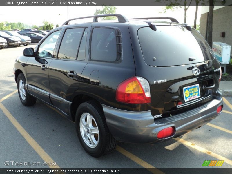 Obsidian Black / Gray 2001 Hyundai Santa Fe GLS V6