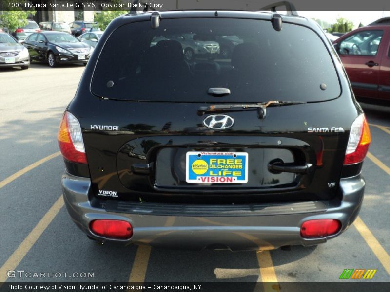 Obsidian Black / Gray 2001 Hyundai Santa Fe GLS V6