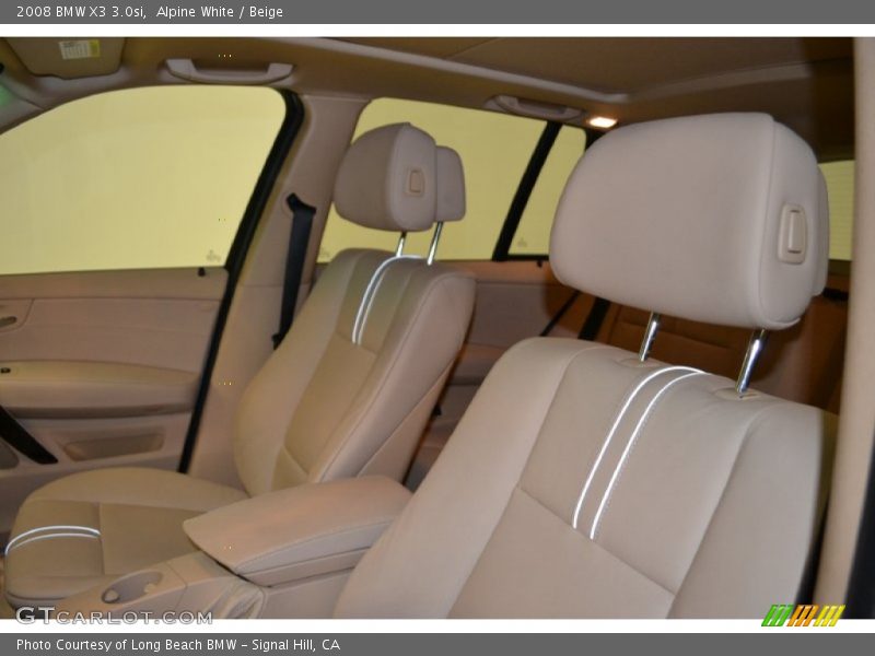 Alpine White / Beige 2008 BMW X3 3.0si