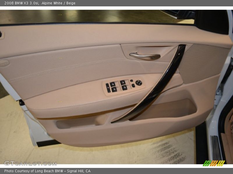 Alpine White / Beige 2008 BMW X3 3.0si