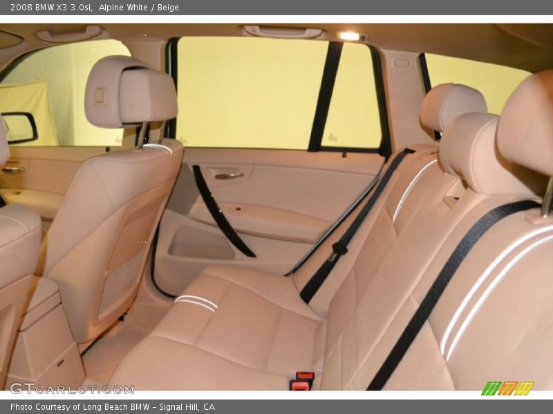 Alpine White / Beige 2008 BMW X3 3.0si