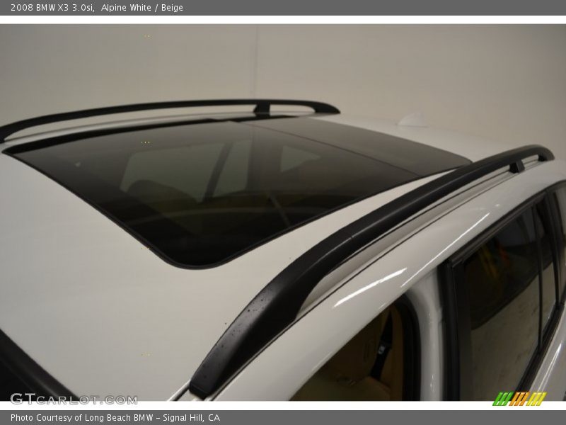 Alpine White / Beige 2008 BMW X3 3.0si