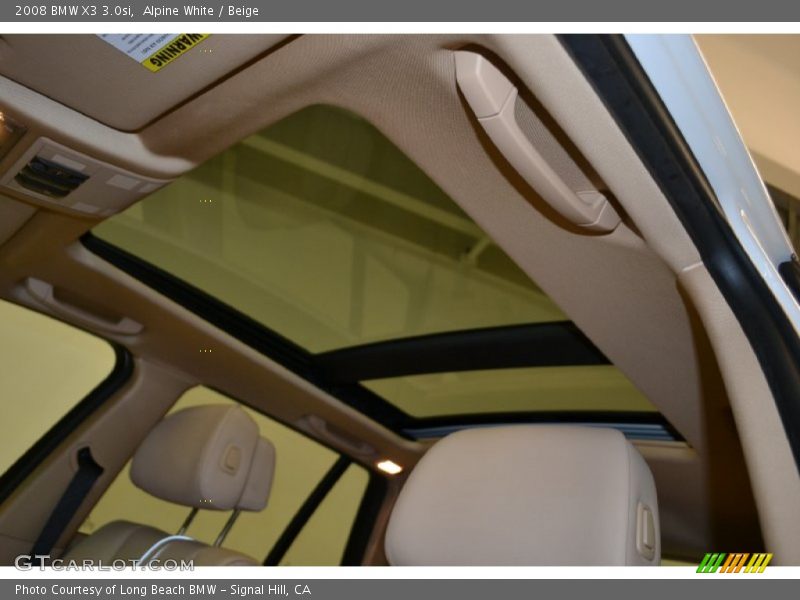Alpine White / Beige 2008 BMW X3 3.0si
