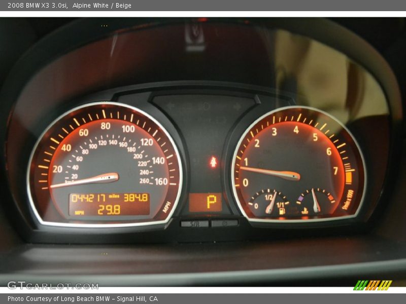Alpine White / Beige 2008 BMW X3 3.0si