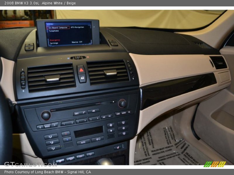 Alpine White / Beige 2008 BMW X3 3.0si
