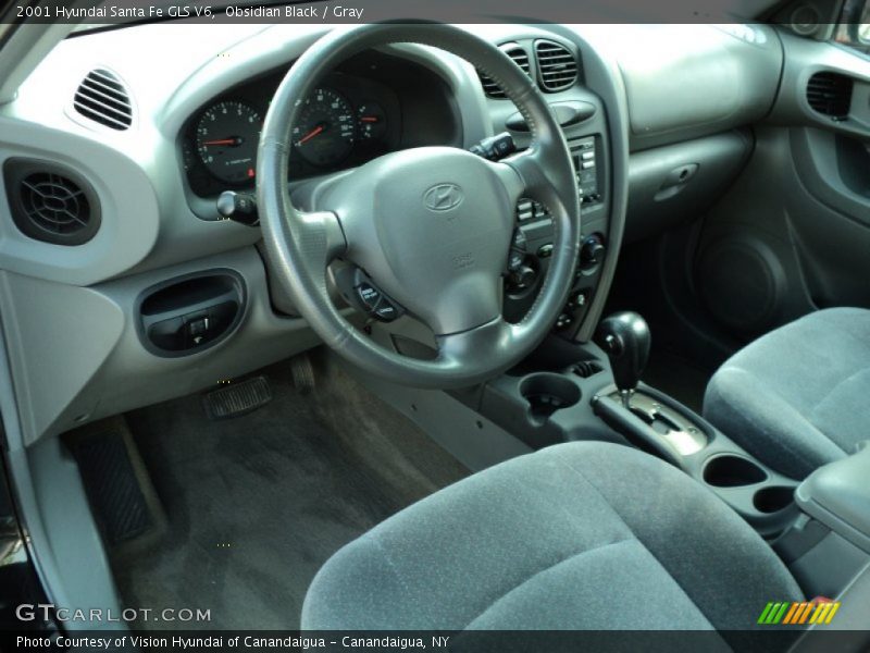  2001 Santa Fe GLS V6 Gray Interior