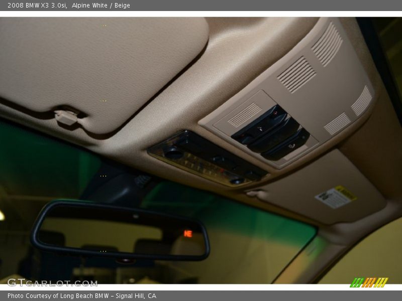 Alpine White / Beige 2008 BMW X3 3.0si