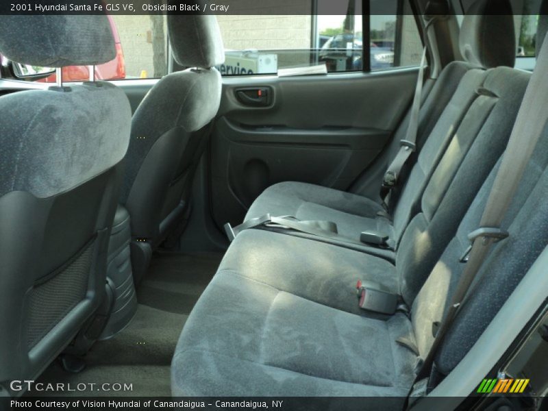 Obsidian Black / Gray 2001 Hyundai Santa Fe GLS V6