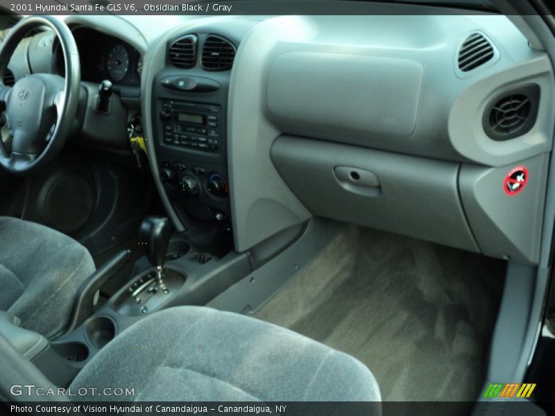 Obsidian Black / Gray 2001 Hyundai Santa Fe GLS V6