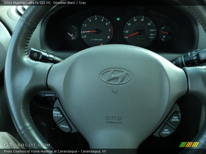 Obsidian Black / Gray 2001 Hyundai Santa Fe GLS V6