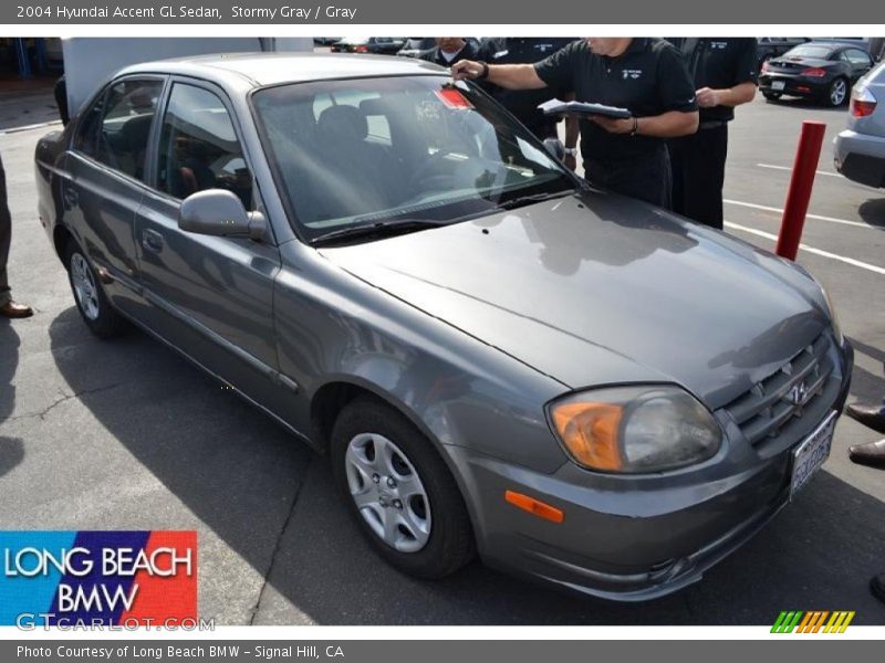 Stormy Gray / Gray 2004 Hyundai Accent GL Sedan