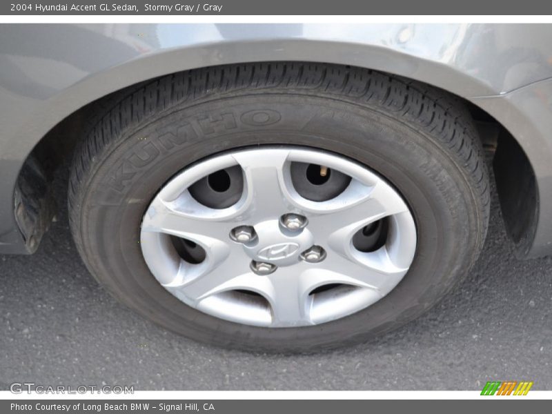 Stormy Gray / Gray 2004 Hyundai Accent GL Sedan