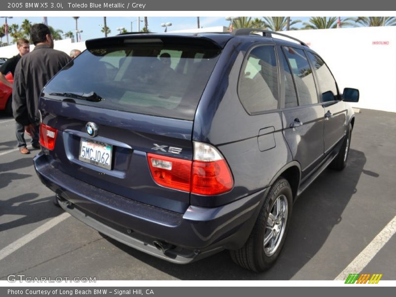 Toledo Blue Metallic / Grey 2005 BMW X5 3.0i