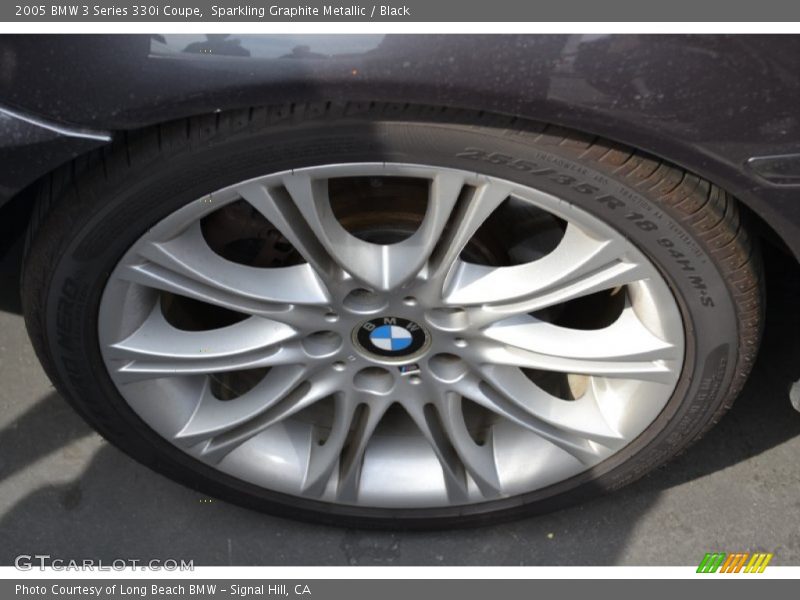 Sparkling Graphite Metallic / Black 2005 BMW 3 Series 330i Coupe