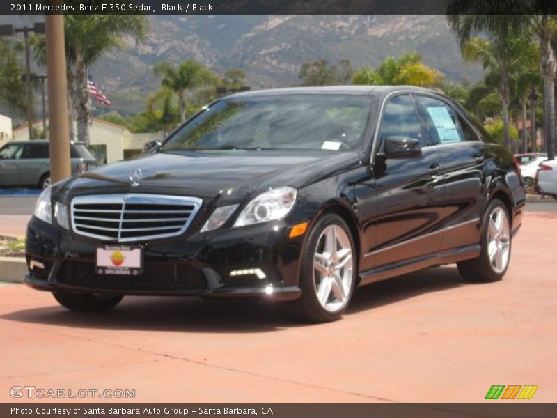 Black / Black 2011 Mercedes-Benz E 350 Sedan
