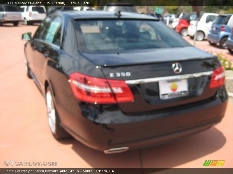 Black / Black 2011 Mercedes-Benz E 350 Sedan