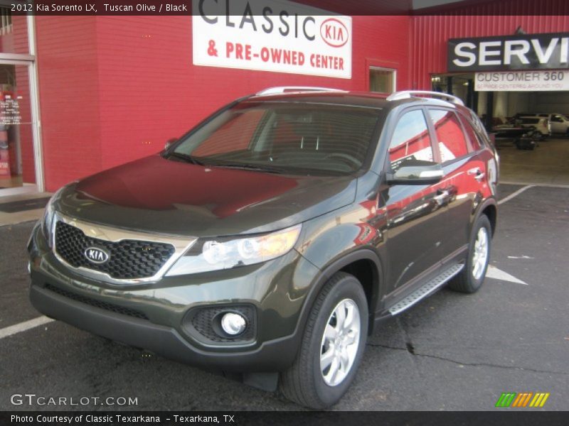 Tuscan Olive / Black 2012 Kia Sorento LX