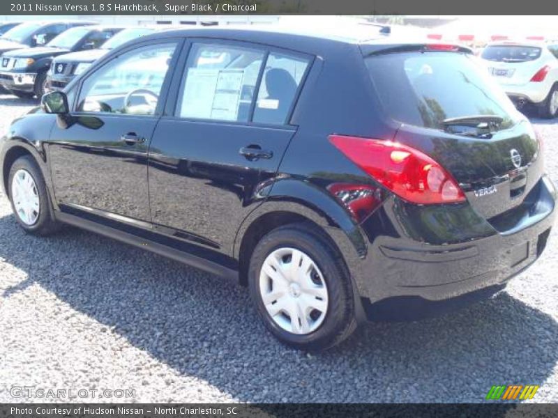Super Black / Charcoal 2011 Nissan Versa 1.8 S Hatchback
