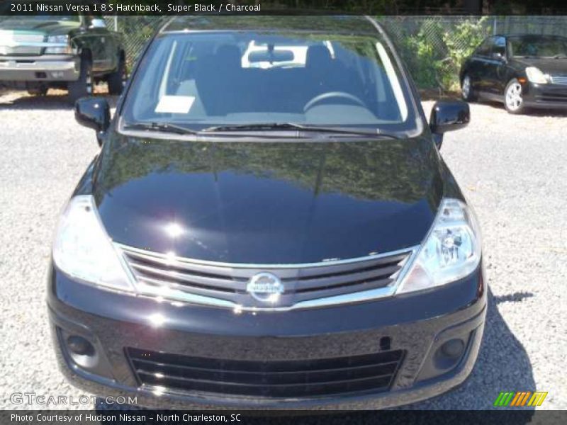 Super Black / Charcoal 2011 Nissan Versa 1.8 S Hatchback
