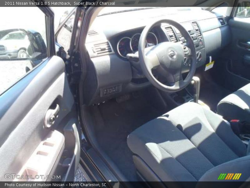 Super Black / Charcoal 2011 Nissan Versa 1.8 S Hatchback