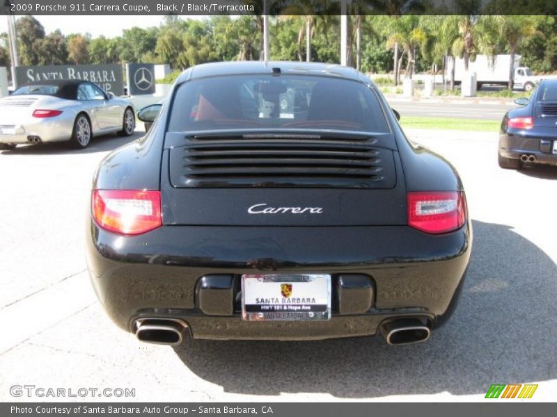 Black / Black/Terracotta 2009 Porsche 911 Carrera Coupe