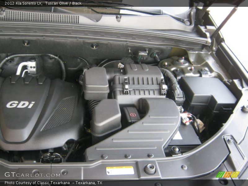  2012 Sorento LX Engine - 2.4 Liter GDI DOHC 16-Valve Dual CVVT 4 Cylinder