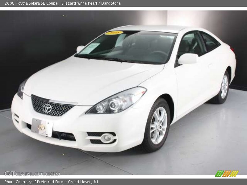 Blizzard White Pearl / Dark Stone 2008 Toyota Solara SE Coupe