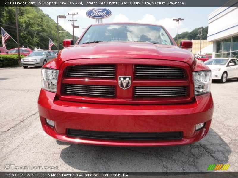 Inferno Red Crystal Pearl / Dark Slate/Medium Graystone 2010 Dodge Ram 1500 Sport Crew Cab 4x4