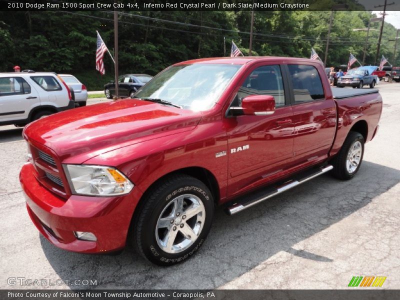Inferno Red Crystal Pearl / Dark Slate/Medium Graystone 2010 Dodge Ram 1500 Sport Crew Cab 4x4