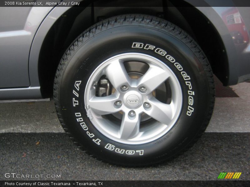 Alpine Gray / Gray 2008 Kia Sorento LX