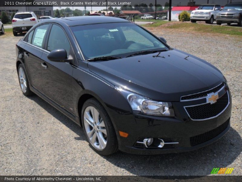 Black Granite Metallic / Jet Black Leather 2011 Chevrolet Cruze LTZ/RS