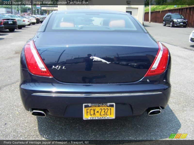 Indigo Metallic / London Tan/Navy Blue 2011 Jaguar XJ XJL