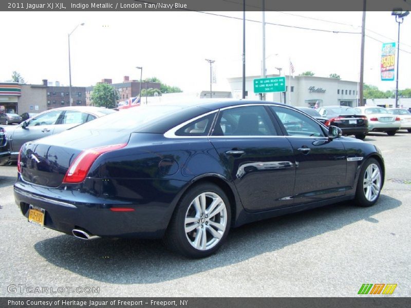 Indigo Metallic / London Tan/Navy Blue 2011 Jaguar XJ XJL