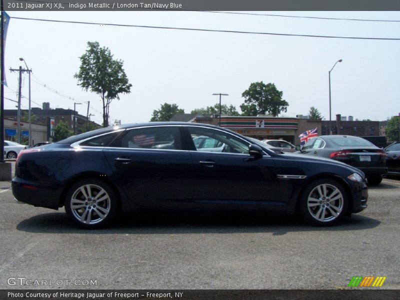 Indigo Metallic / London Tan/Navy Blue 2011 Jaguar XJ XJL