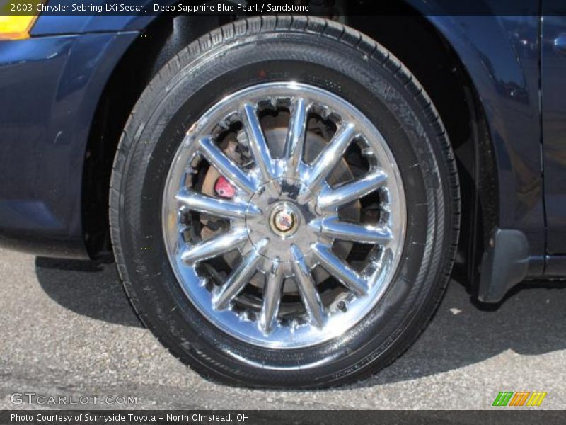 Deep Sapphire Blue Pearl / Sandstone 2003 Chrysler Sebring LXi Sedan