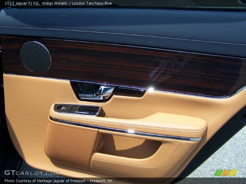 Indigo Metallic / London Tan/Navy Blue 2011 Jaguar XJ XJL