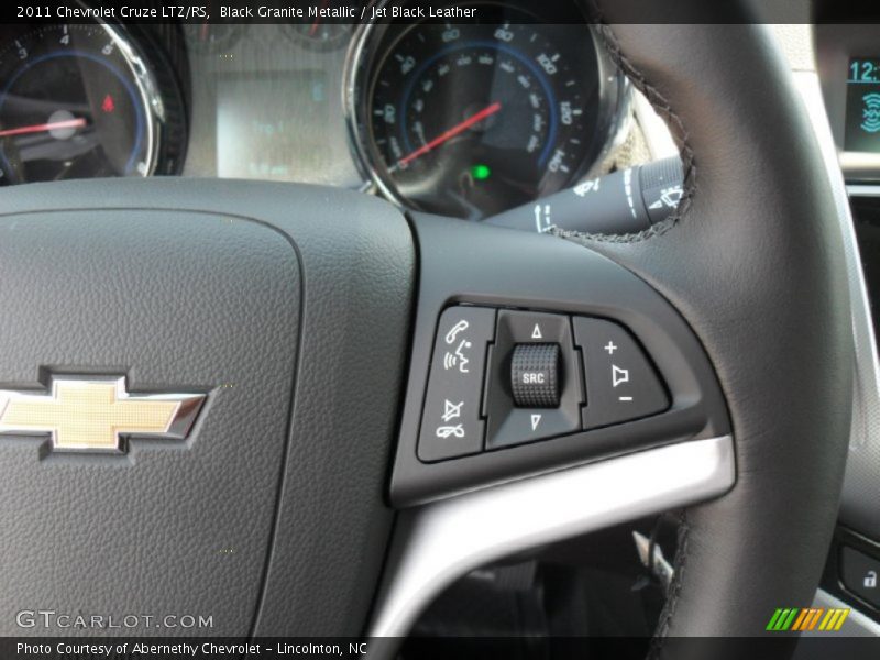Black Granite Metallic / Jet Black Leather 2011 Chevrolet Cruze LTZ/RS
