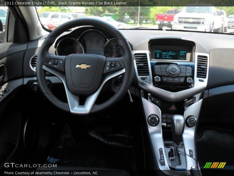 Black Granite Metallic / Jet Black Leather 2011 Chevrolet Cruze LTZ/RS