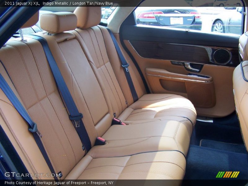  2011 XJ XJL London Tan/Navy Blue Interior