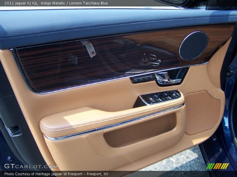 Indigo Metallic / London Tan/Navy Blue 2011 Jaguar XJ XJL