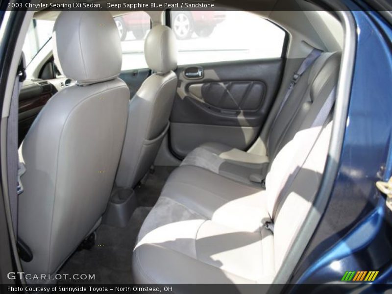Deep Sapphire Blue Pearl / Sandstone 2003 Chrysler Sebring LXi Sedan