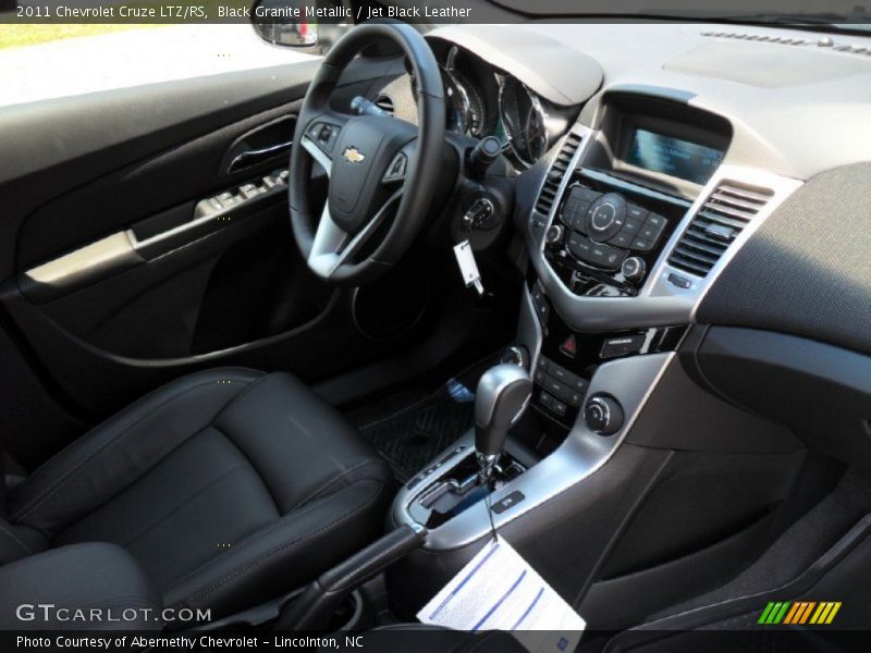 Black Granite Metallic / Jet Black Leather 2011 Chevrolet Cruze LTZ/RS